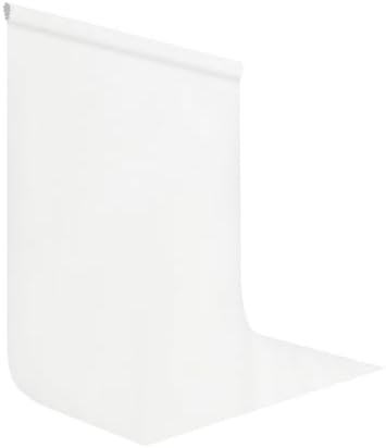 White Photography Backdrop for Photoshoot, Fabric 6x9ft by LYLYCTY