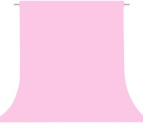 Pink Photography Backdrop for Photoshoot, Fabric 8x10ft by TERSUM