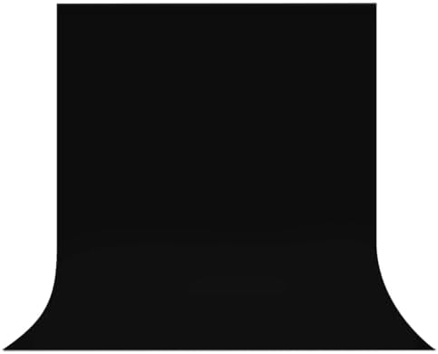 Black Backdrop Background,10 X 13 FT Large Photography Backdrop Photo Background Screen for Photography Photo Booth Backdrops for Photoshoot Background Screen Parties Curtain by DUYIKJ