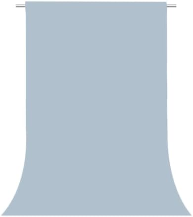 Dusty Blue Photography Backdrop for Photoshoot, Fabric 3x5ft by TERSUM