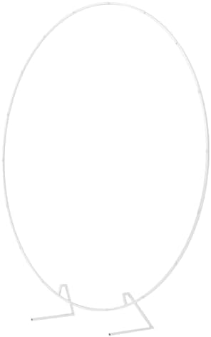 Wokceer Round Backdrop Stand 7.2FT White Metal Circle Balloon Arch Frame - Image 2