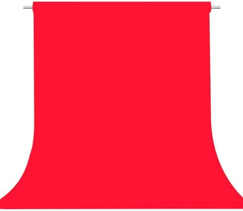 Red Photography Backdrop for Photoshoot, Fabric 10x10ft by TERSUM