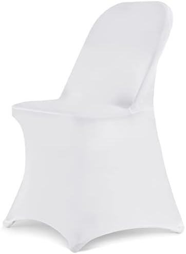 HAINARverS Folding Chair Covers for Wedding, 10PCS White by HAINARverS