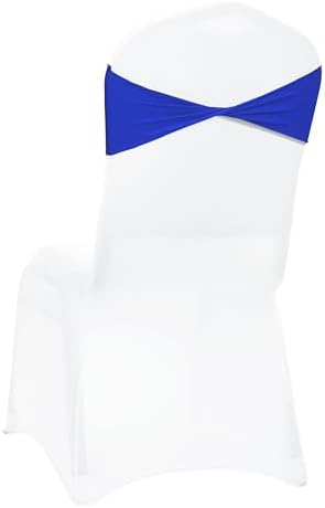 MDS Pack of 75 Spandex Chair Sashes Without Slider Buckles – Royal Blue - Image 5