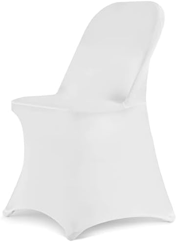 HAINARverS Stretch Spandex Folding Chair Covers, 100PCS Upgrade White| by HAINARverS