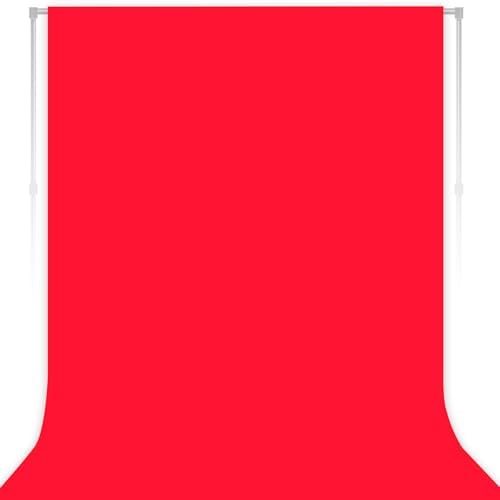 Red Photography Backdrop for Photoshoot, Fabric, 10x20 FT by LYLYCTY