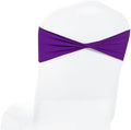 Pack of 100 Spandex Chair Sashes without Slider Buckles – Cadbury Purple by MDS