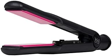 HAI Convertible Flat Iron Straightener for Women - Professional Ceramic with 5 Temperature Levels for All Hair Types - (Classic Pink) - Image 4