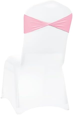 MDS Pack of 200 Spandex Chair Sashes Without Slider Buckles – Pink - Image 5