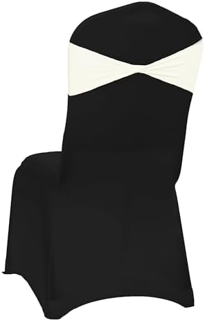 MDS Pack of 50 Spandex Chair Sashes Without Slider Buckles – Ivory - Image 5