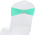 MDS Pack of 125 Spandex Chair Sashes for Wedding Party & Event – Sea Green by MDS