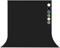 Black Photo Backdrop for Photoshoot Solid Color Background 10x20 ft by Pksoiil