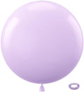 Bezente Pastel Purple Party Latex Round Balloons 36 Inch 8 Pack by Bezente