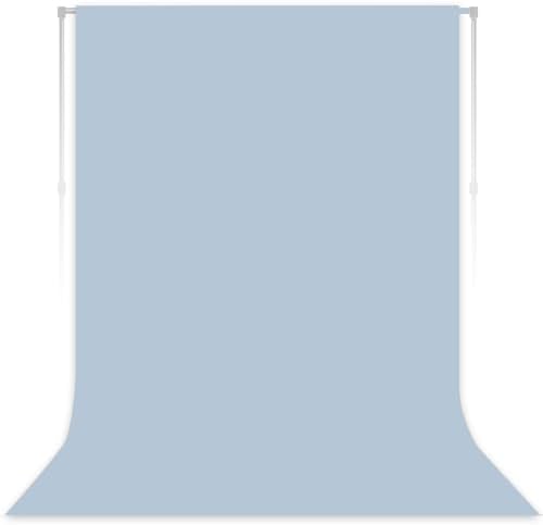 Dusty Blue Photography Backdrop for Photoshoot, Fabric, 7x10 FT by LYLYCTY