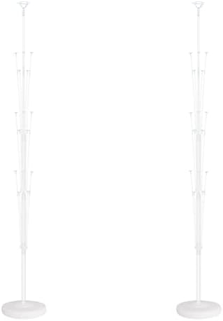 Balloon Column Stand Kit Set of 2 - Balloon Stand with Base, and Pole,Balloon Tower Backdrop Decoration for Wedding, Baby Shower, Birthday Party, or Bachelorette Parties by HiinsPartyDecoration
