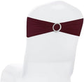 MDS Pack of 200 Spandex Chair Sashes for Wedding Party & Event – Burgundy by MDS