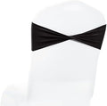 MDS Pack of 50 Spandex Chair Sashes Without Slider Buckles – Black by MDS