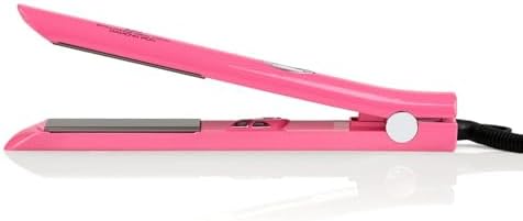 Brilliance New York - 1 Inch Pro Diamond Titanium Flat Iron - 2 in 1 Hair Straightener and Curler - Anti-Static, Frizz-Free Ionic Plates - Auto Shut-Off Dual Voltage Flat Iron w/LCD Display by BrillianceNewYork