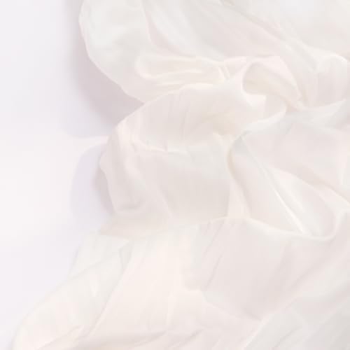 DeZerlor Ivory White Cheesecloth Table Runners 12 Pack Summer Boho Runners - Image 4