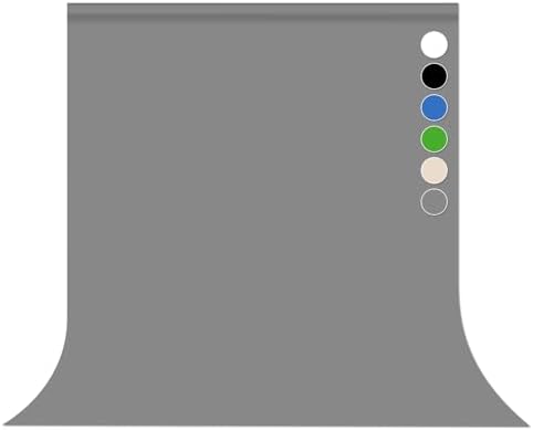 Gray Photo Backdrop for Photoshoot Solid Color Background 8x10 ft by Pksoiil