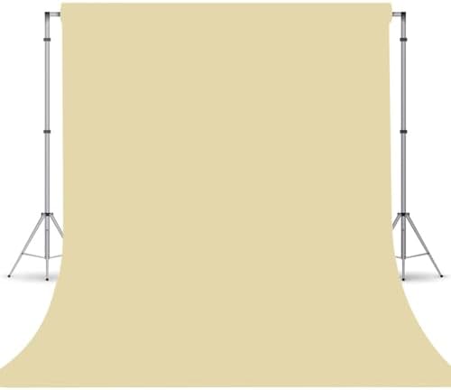 Tan Photography Backdrop for Photoshoot, Fabric 10x20ft by TERSUM