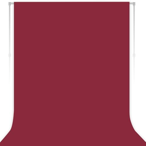 Burgundy Photography Backdrop for Photoshoot, Fabric, 10x20 FT by LYLYCTY