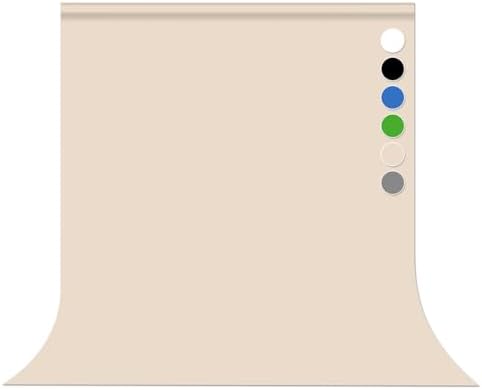 Beige Photo Backdrop for Photoshoot Solid Color Background 6x9 ft by Pksoiil