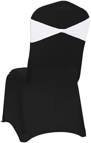 MDS Pack of 75 Spandex Chair Sashes Without Slider Buckles – White - Image 5