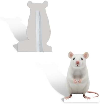White Mouse 2FT Life Size Cardboard Cutout, Fun Standup, 1PC - Image 3