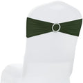 MDS Pack of 10 Spandex Chair Sashes for Wedding Party & Event – Olive Green by MDS