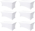 Spandex Table Cloths for 6 foot Rectangle Tables-Fitted Stretch Table Cover by Enjoyidea
