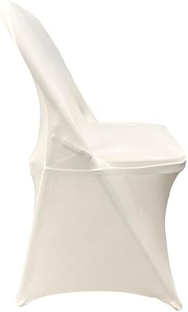 HAINARverS Stretch Spandex Folding Chair Covers 30PCS Ivory - Image 3