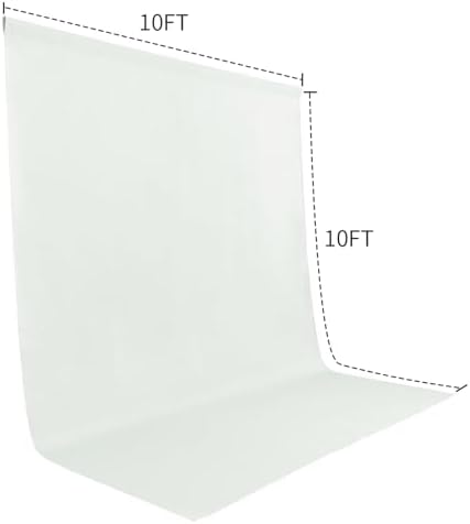 Sugargirl 10X10FT Ivory Backdrop Background for Photography, Photo Backdrop Ivory Screen Photo Booth Backdrop for Photoshoot Party Video(1 Panel) - Image 2