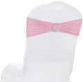 MDS Pack of 10 Spandex Chair Sashes for Wedding Party & Event – Pink by MDS