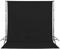Sugargirl Black Backdrop Background for Photography, 8X10FT Photo Backdrop Black Screen Photo Booth Backdrop for Photoshoot Party Video(1 Panel) by Sugargirl