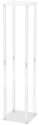 VEVOR 2PCS 31.5inch High Wedding Flower Stand, with Acrylic Laminate, for T-Stage Events Reception, Party Decoration Home - Image 4