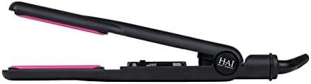 HAI Convertible Flat Iron Straightener for Women - Professional Ceramic with 5 Temperature Levels for All Hair Types - (Classic Pink) - Image 6