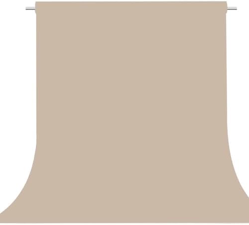 Beige Photography Backdrop for Photoshoot, Fabric 6x9ft by TERSUM