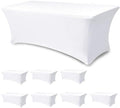 Spandex Table Cloths for 6 foot Rectangle Tables-Fitted Stretch Table Cover by Enjoyidea