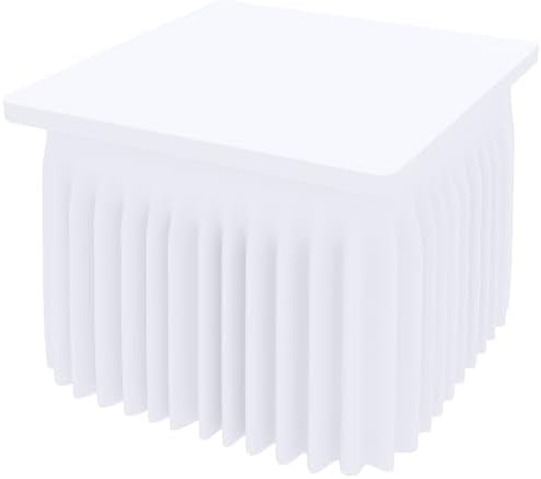 Smiry Spandex Elastic Fitted Table Cloth Skirt for 4FT Square Table by Smiry