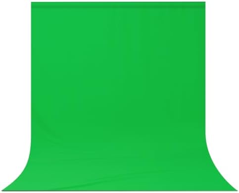 Green Screen Backdrop Background,10 X 13 FT Large Photography Backdrop Photo Background Screen for Streaming Zoom Photo Muslin Green Curtain Video Recording Greenscreen Picture Photoshoot by DUYIKJ