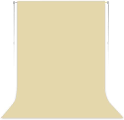 Tan Photography Backdrop for Photoshoot, Fabric, 5x7 FT by LYLYCTY