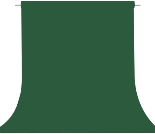 Dark Green Photography Backdrop for Photoshoot, Fabric, 10x20ft by TERSUM