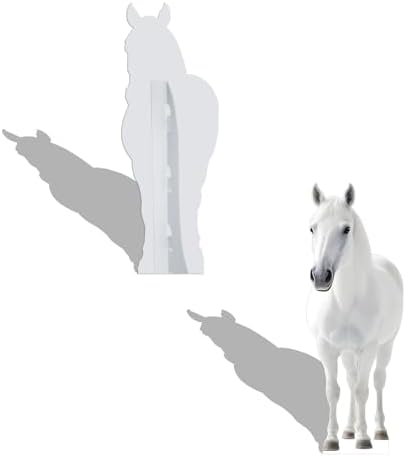 White Horse Life Size Cardboard Cutout Standup, 5FT, 1 PC - Image 4