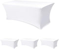 Spandex Table Cloths for 8 foot Rectangle Tables-Fitted Stretch Table Cover by Enjoyidea