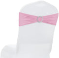 MDS Pack of 25 Spandex Chair Sashes for Wedding Party & Event – Blush Pink by MDS