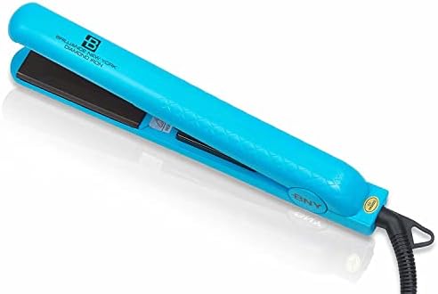 Brilliance New York - 1.25 Inch Diamond Ceramic Flat Iron - Frizz-Free and Anti-Static Ionic Plates - Dual Voltage Flat Iron for Travel by BrillianceNewYork