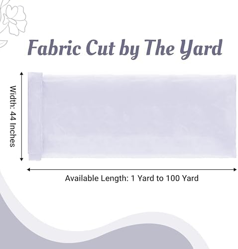 15 Yard Organza Fabric 44" Wide for Wedding Event Décor - White - Image 2