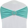 Spandex Chair Sashes Bands, Teal, 50PCS by Maiangel