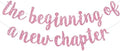 BEISHIDA Pink Pre-Strung Glitter The Beginning of A New Chapter Banner by Beishida